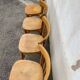 Set of 4 bistro chairs, curved backs