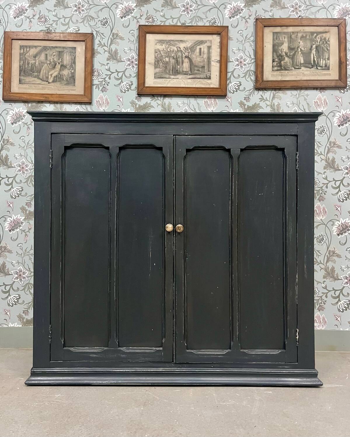 Black patinated Parisian buffet