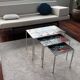 Nesting coffee tables in ceramic signed j. berlarti