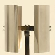 Rare Table Lamp in Stainless Steel by J. Bouvier, France, 1970s