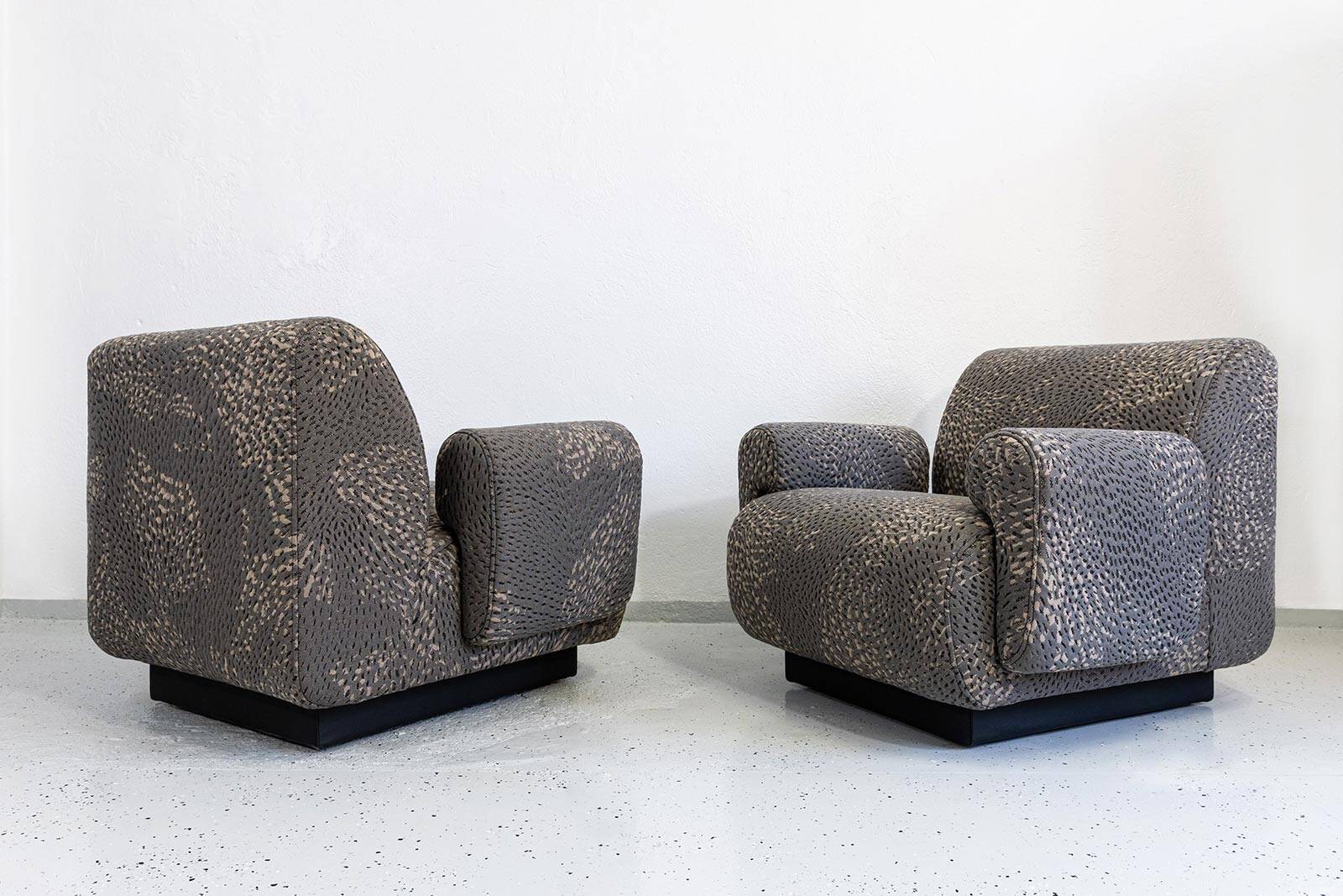 Modular lounge chairs/sofa by Eberhard Geißler, Oelsa, Germany, 1970s