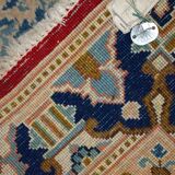 Vintage Persian Kerman handmade carpet 91cm x 152cm 1970s, 1C808