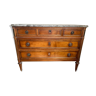 Chest of drawers solid cherry tree top marble