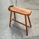 Vintage wooden shoe rack with grease, mid-century, 1950s.