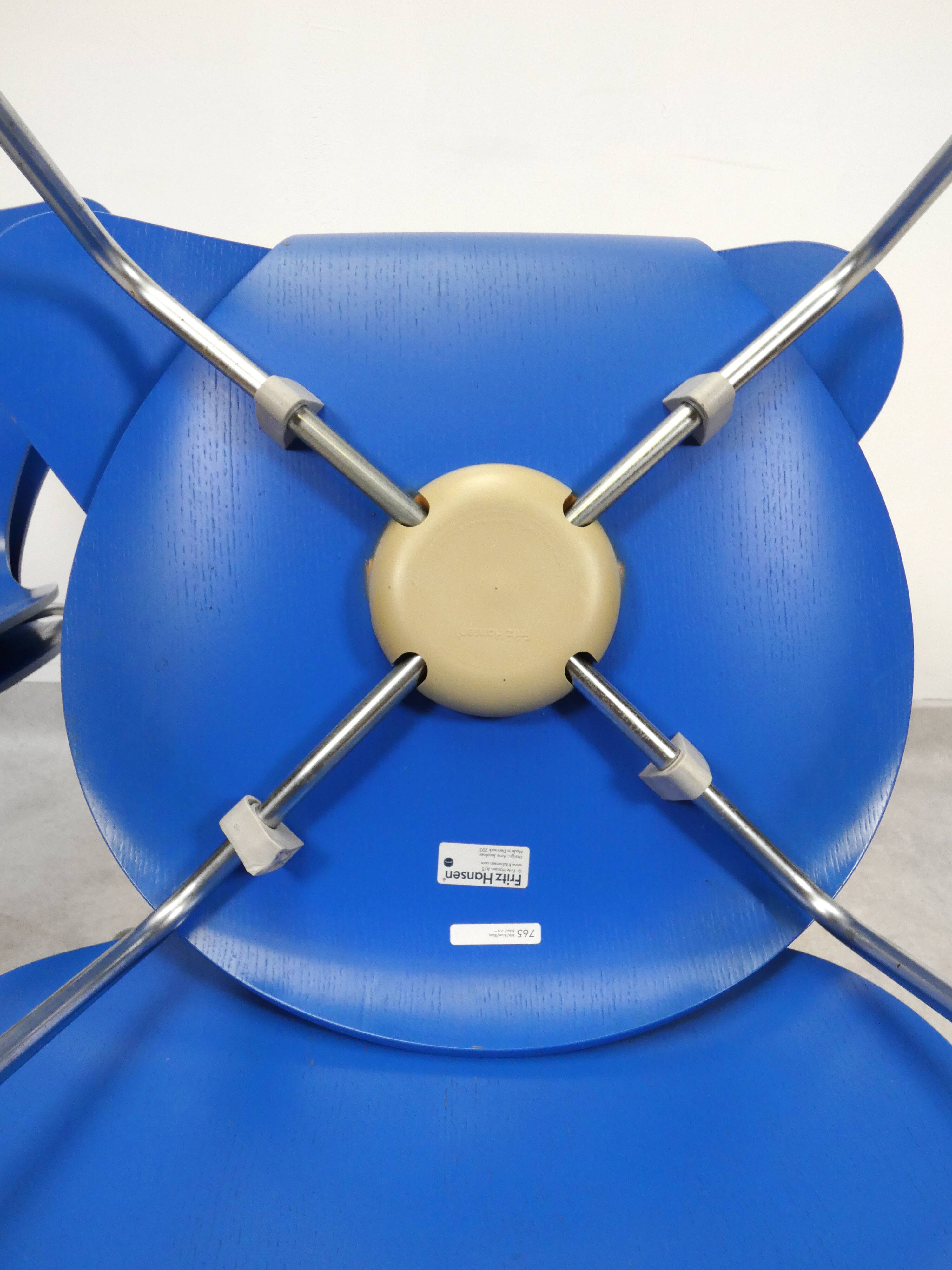 4 butterfly chairs by Arne Jacobsen for Fritz Hansen