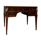 Flat desk of mahogany lady period Louis XVI, XVIIIth century