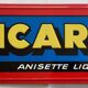 Ancienne plaque tôle ricard anisette liqueur 49x22cm 70's