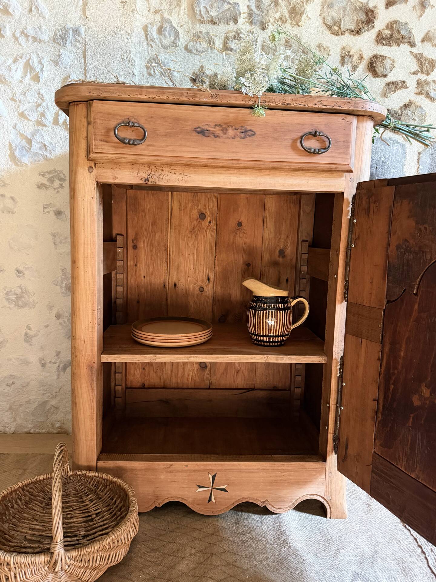 Confiturier, small renovated sideboard