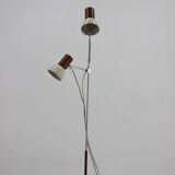 1970s chrome & metal adjustable floor lamp, czechoslovakia