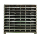Wooden workshop furniture with 60 lockers