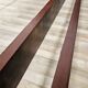 Pair of Art Decò single beds in mahogany and pink maple, 1940