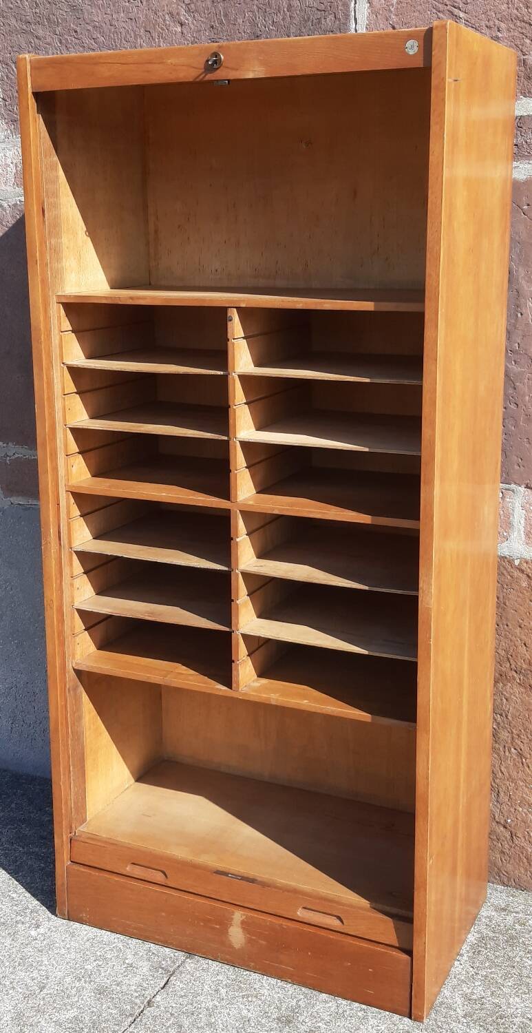 "JB" sliding curtain (notary) filing cabinet