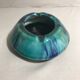 Old ceramics ceramic ashtray morvan blue green vintage enamel