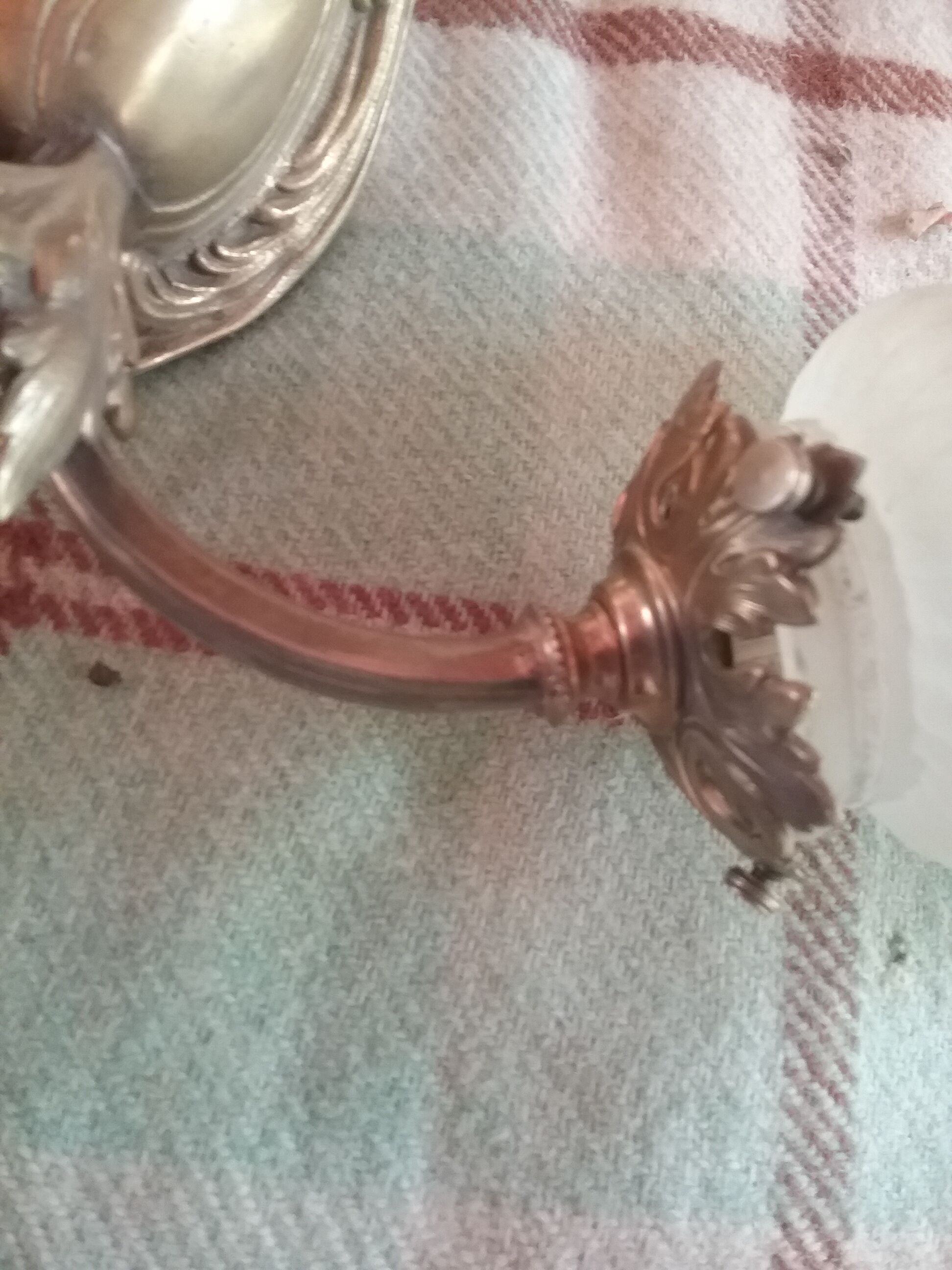 Double bronze sconce