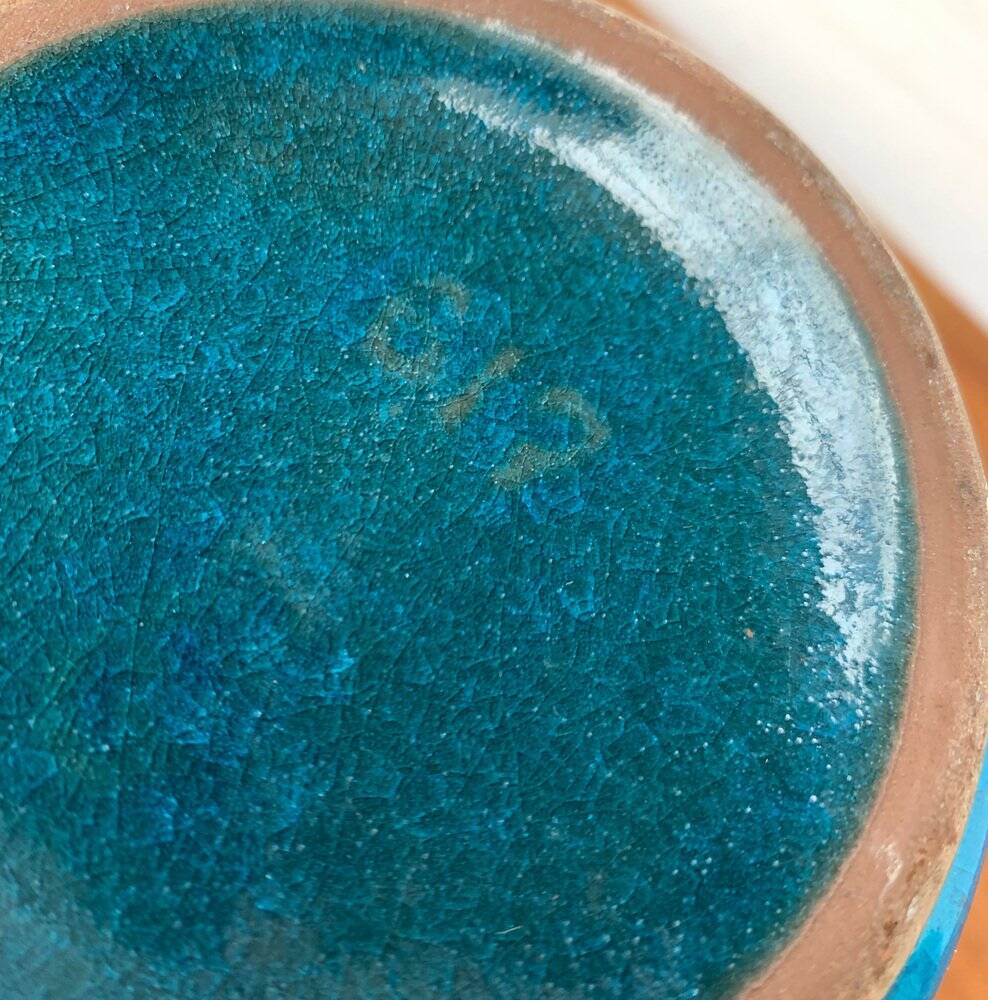 Mid-century German ceramic carafe vase by Ursula Beyrau for Gräflich Ortenburg Keramik, 1960s.