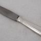 12 dessert, cheese, and hors d'oeuvre knives Grand Prix, Art Deco in silver-plated metal.