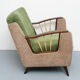1950s chair in beige and green