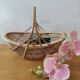 Woven wicker basket