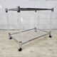 Vintage glass and chrome drinks trolley / tea trolley / side table