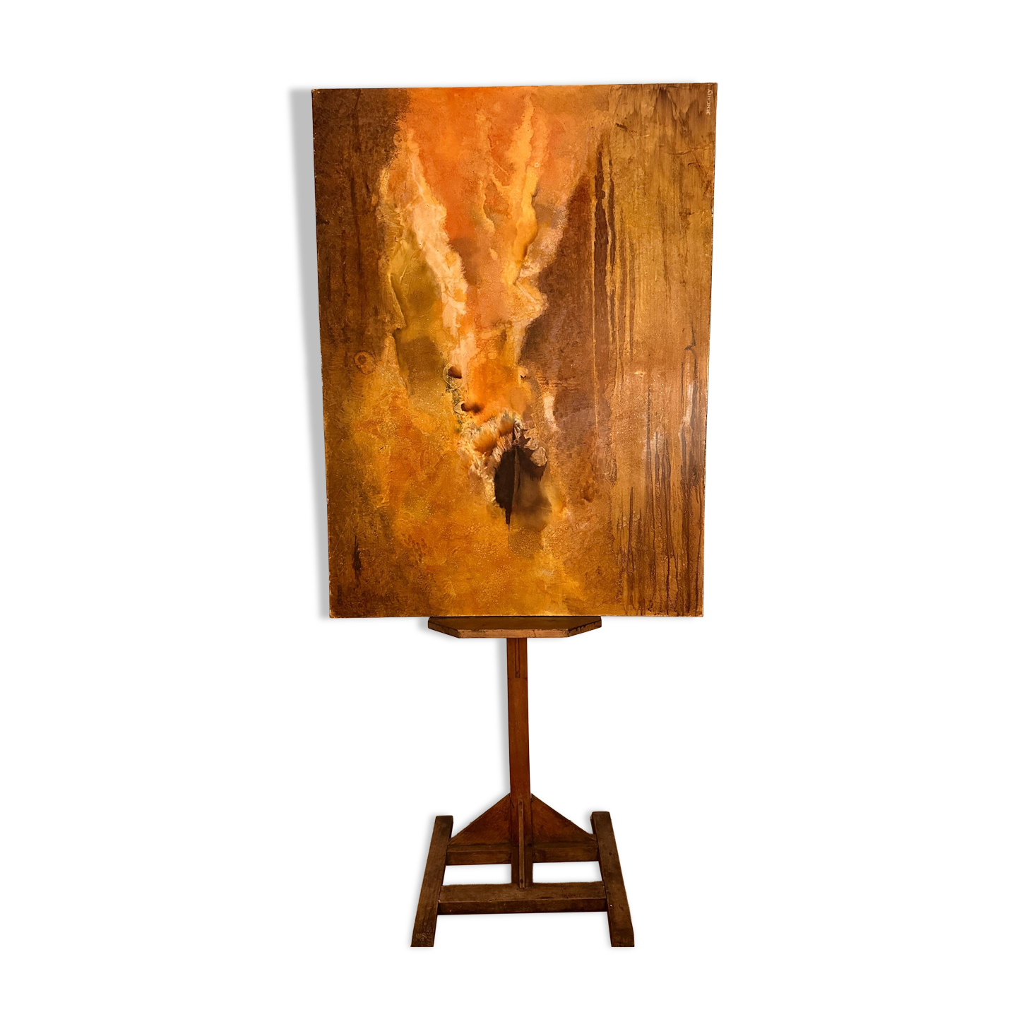 Large Abstract Painting by Walter Hinchey, Oil on Canvas, Signed, 2005