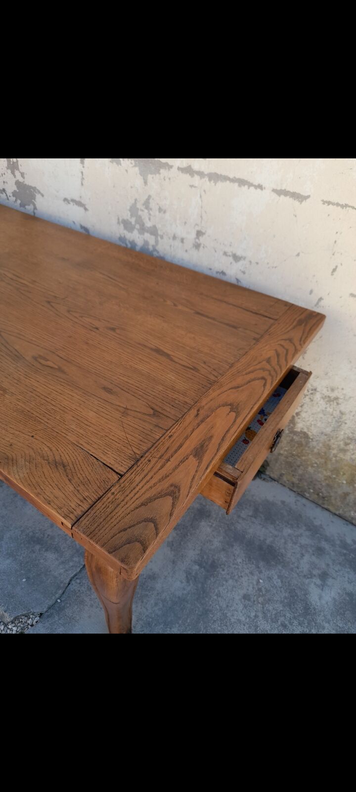 Old oak farm table - 2m30