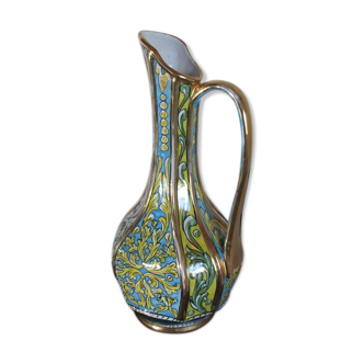 Polychrome pitcher vase