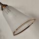 Bronze wall light with 2 lights and 2 granite glass tulips