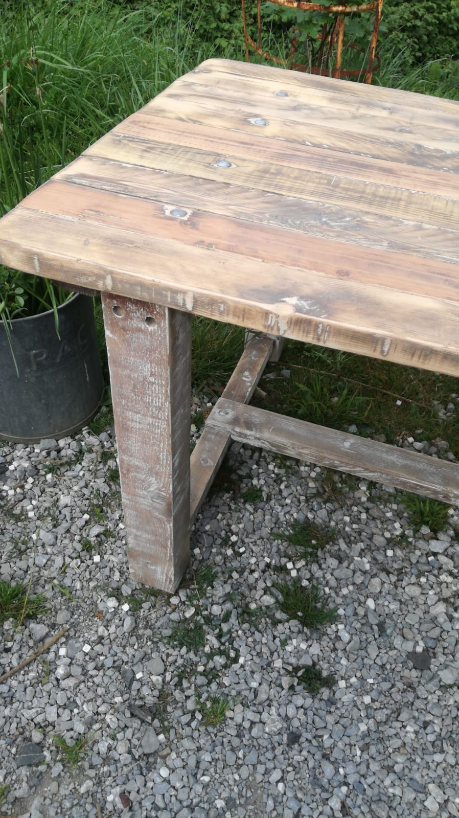 Solid wood table