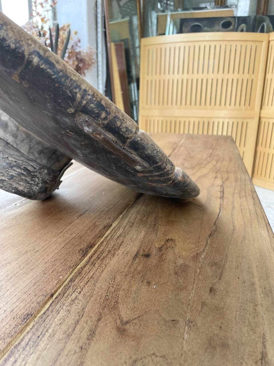 XL wooden Tuareg dish