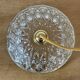 Vintage glass lampshade pendant light - tableware collection -