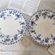 Round serving dishes - Rare Dresden porcelain