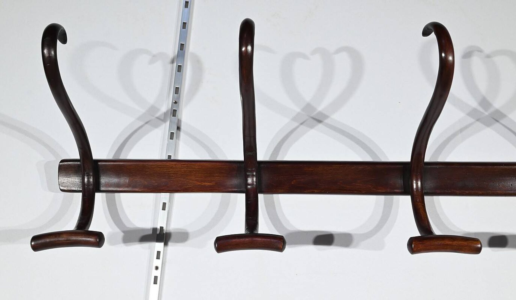 Cloakroom Coat Rack in Curved Beech, J&J Kohn – Early 20th Century