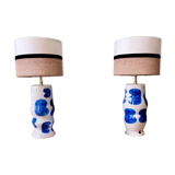 "Initial" SPOT x ATOME lamp pair in ceramic - 2026 (Royal blue)