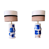 "Initial" SPOT x ATOME lamp pair in ceramic - 2026 (Royal blue)