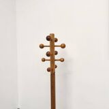 Free-standing coat rack in solid pine, Les Arcs, 1970s