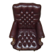 Vintage Chesterfield office chair with high back in Heritage leather.
