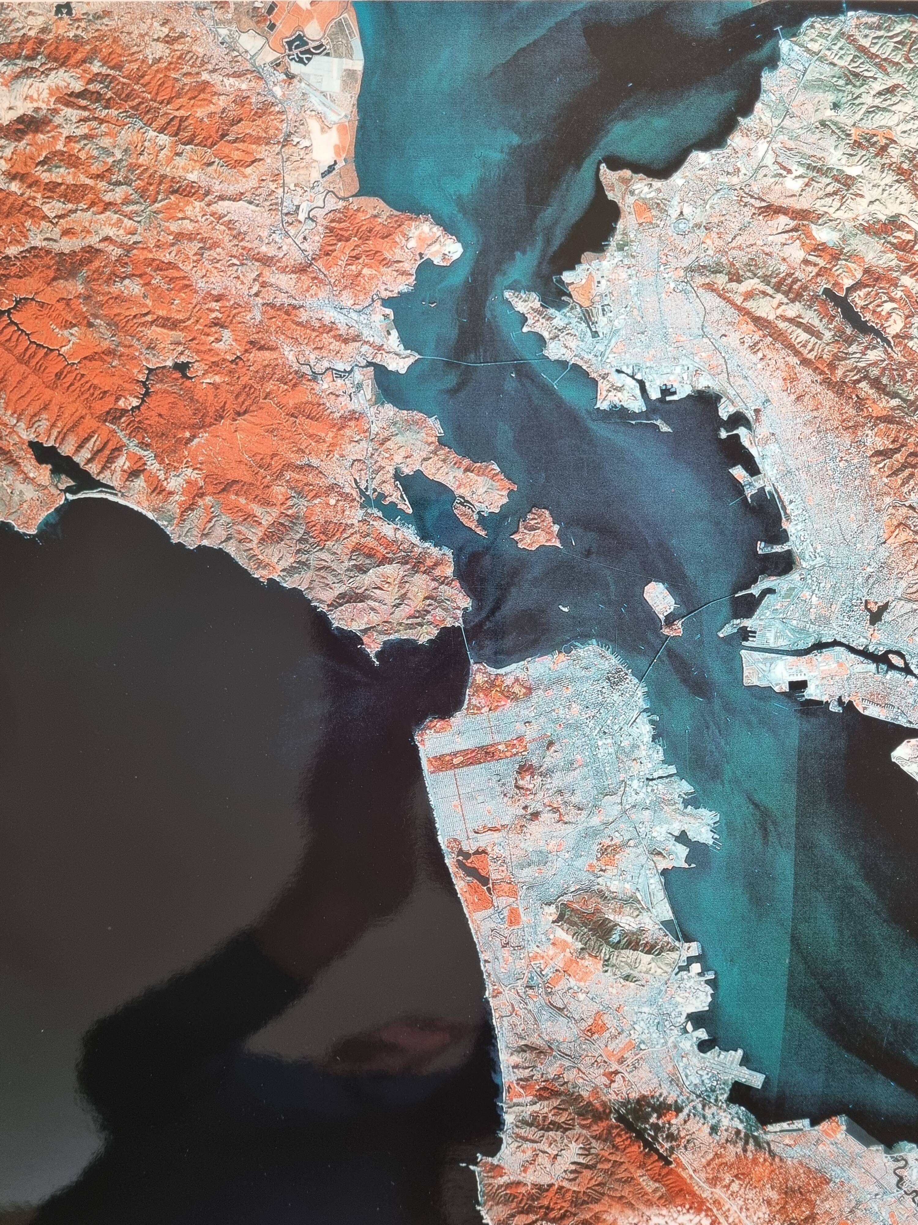 San Francisco Satellite Photographic Poster, CNES 1986, 50 x 60 cm, Publisher Spot Image