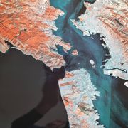 San Francisco Satellite Photographic Poster, CNES 1986, 50 x 60 cm, Publisher Spot Image