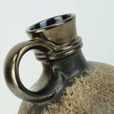 1970s vase steuler-keramik model 308/20 shades of brown and metallic glaze