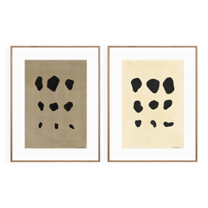 2 Dessins originaux de - papier