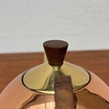 Metal and teak teapot from the mid-century, 1960s.