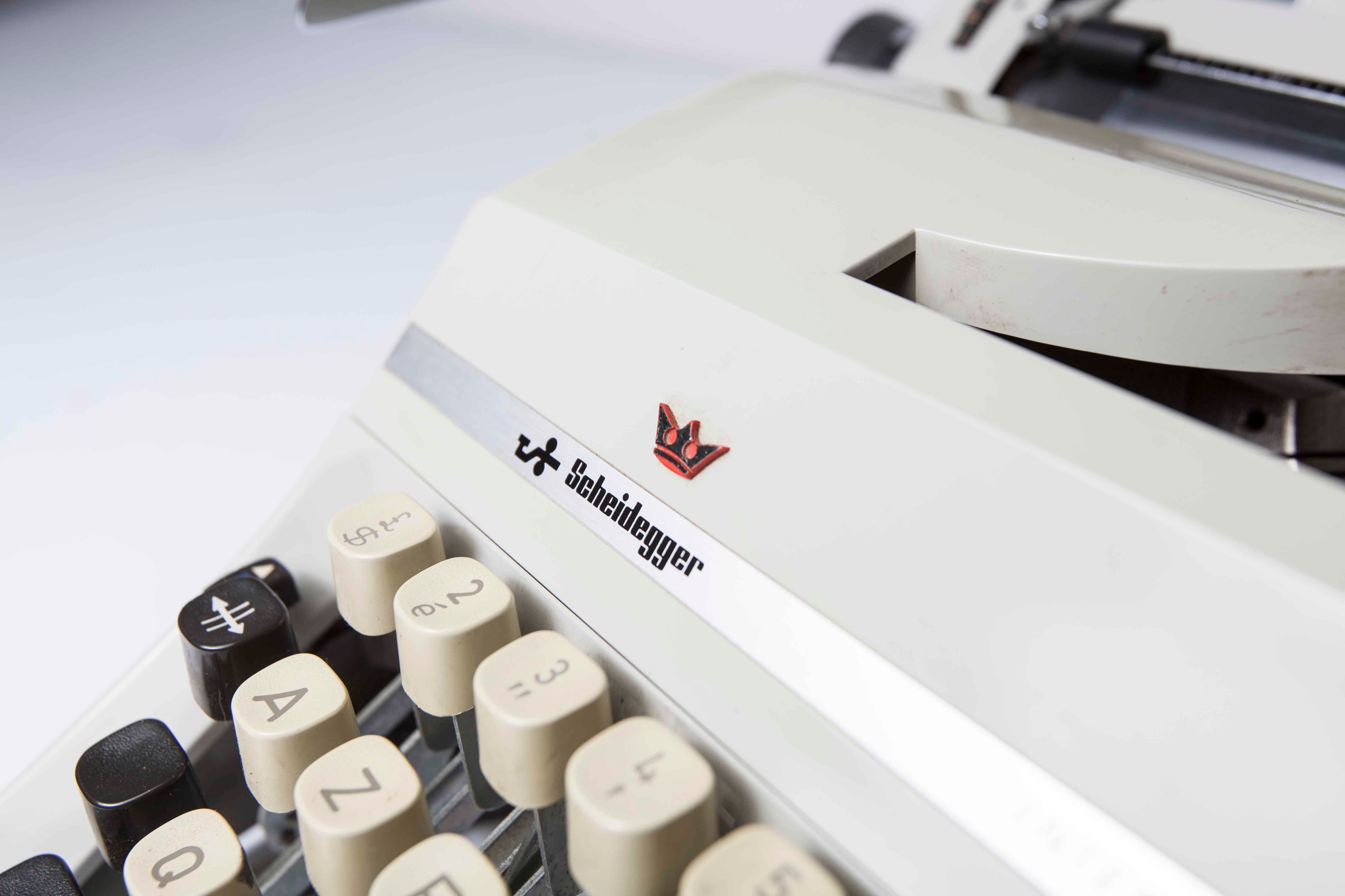 Revised Scheidegger International typewriter