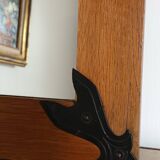 Vintage Oak Rectangular Mirror