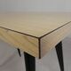 Bistro table Henri Julien, model Tolix T55 with a Formica top, 1950s.