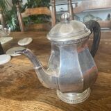 Silver metal coffee maker