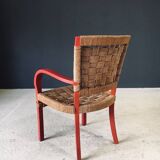 Vintage Mediterranean Rope Armchair, France, 1930s