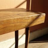 Solid wood side table