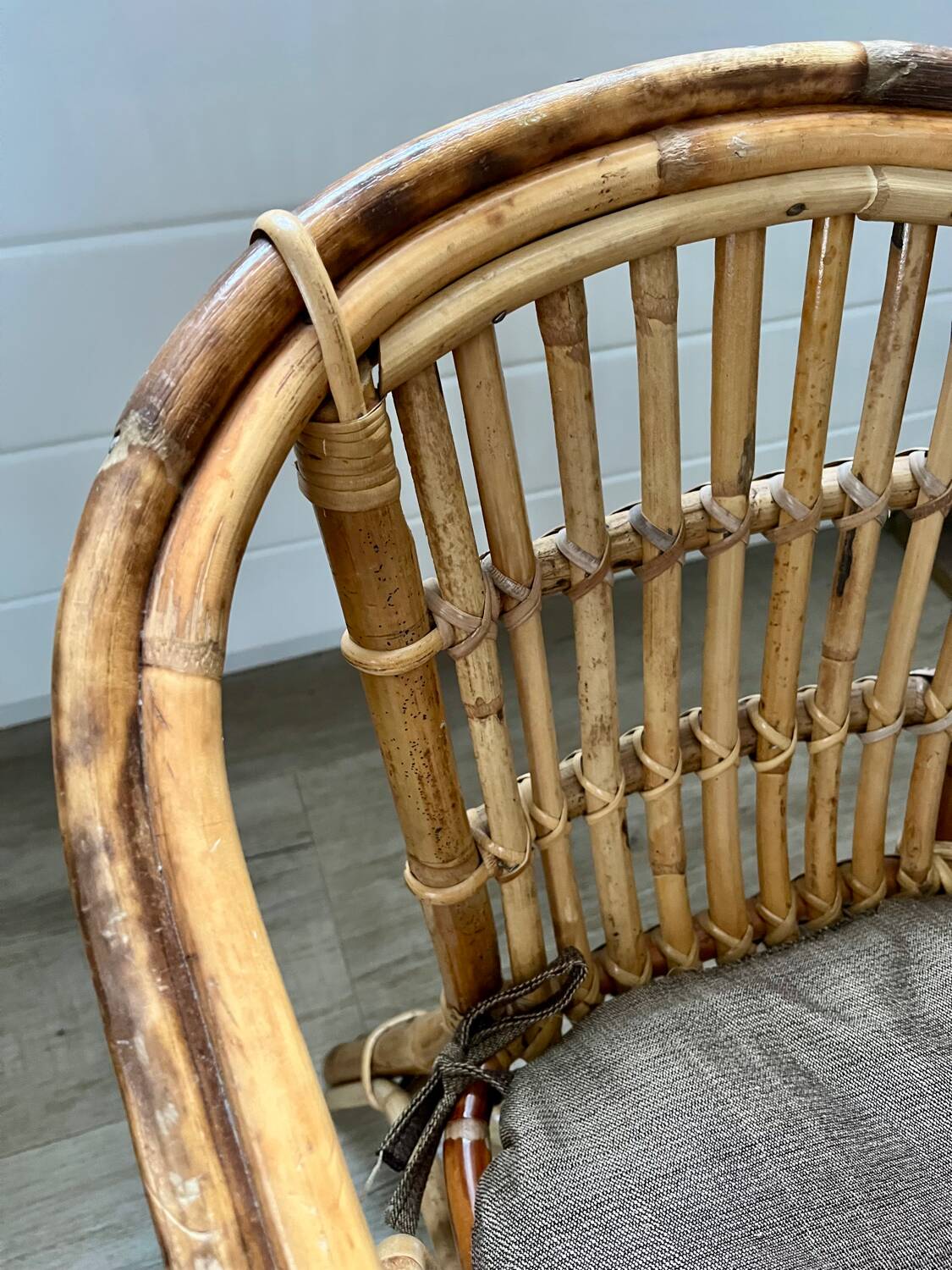 Child's rattan armchair