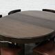 Dining Set by Luigi Vaghi for Former with Six Leather Chairs, Italy 1960's