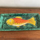 Cake dish carp decoration
